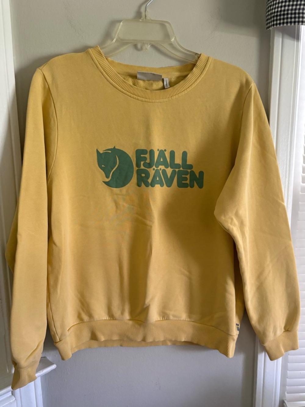 Womens Yellow Fjallraven Crewneck Sweatshirt